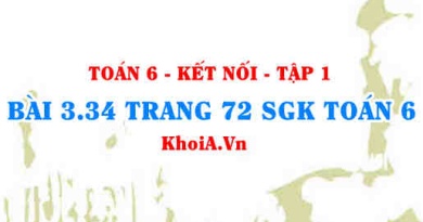 Bài 3.34 trang 72 SGK Toán 6 tập 1 Kết nối tri thức